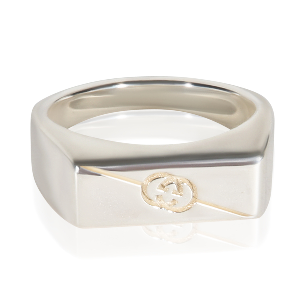 Gucci Sterling Silver Trademark Ring